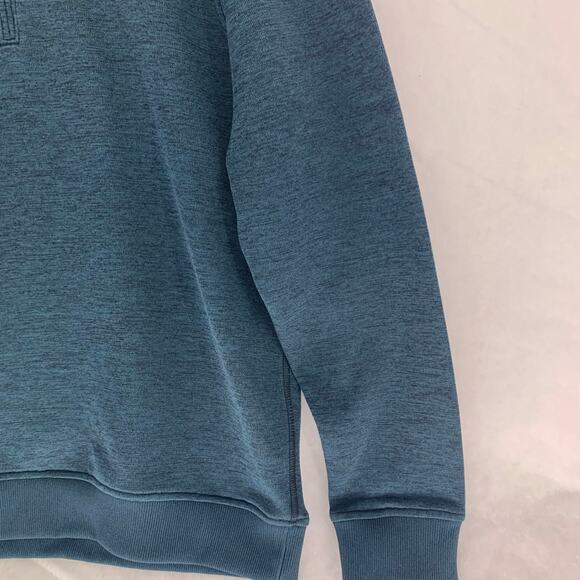 Under Armour Mens ColdGear Half Zip Heather Green Pullover Size Medium - Picture 10 of 15